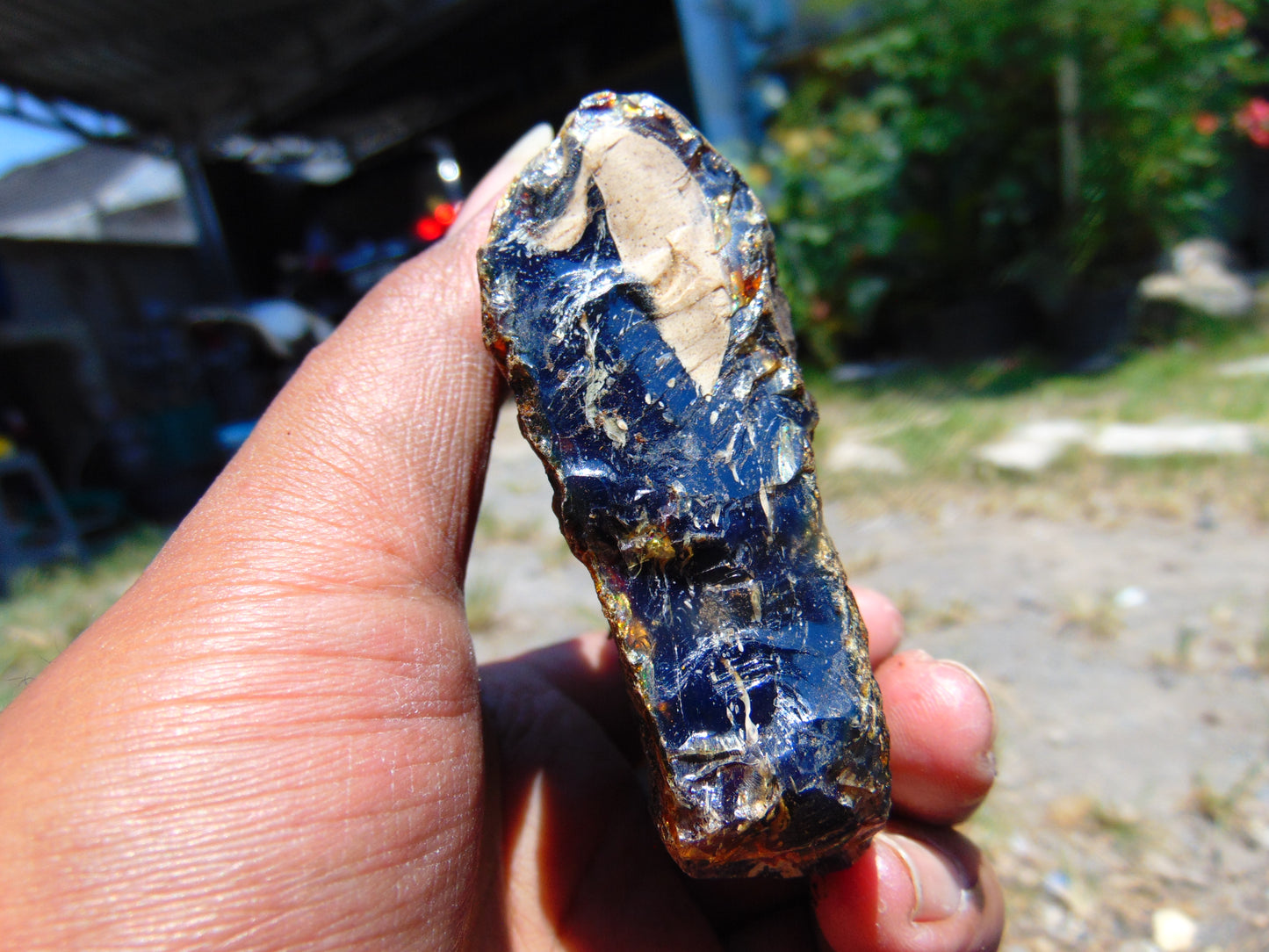 71 gram Rough Raw Indonesian Blue Amber for Healing AGRB135