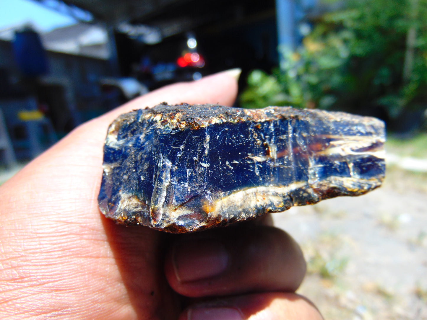 71 gram Rough Raw Indonesian Blue Amber for Healing AGRB135