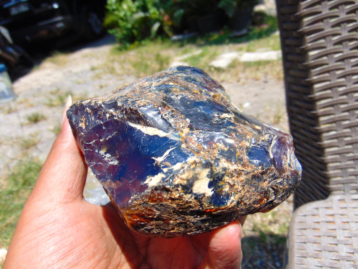 156 gram Rough Raw Indonesian Blue Amber for Healing AGRB123