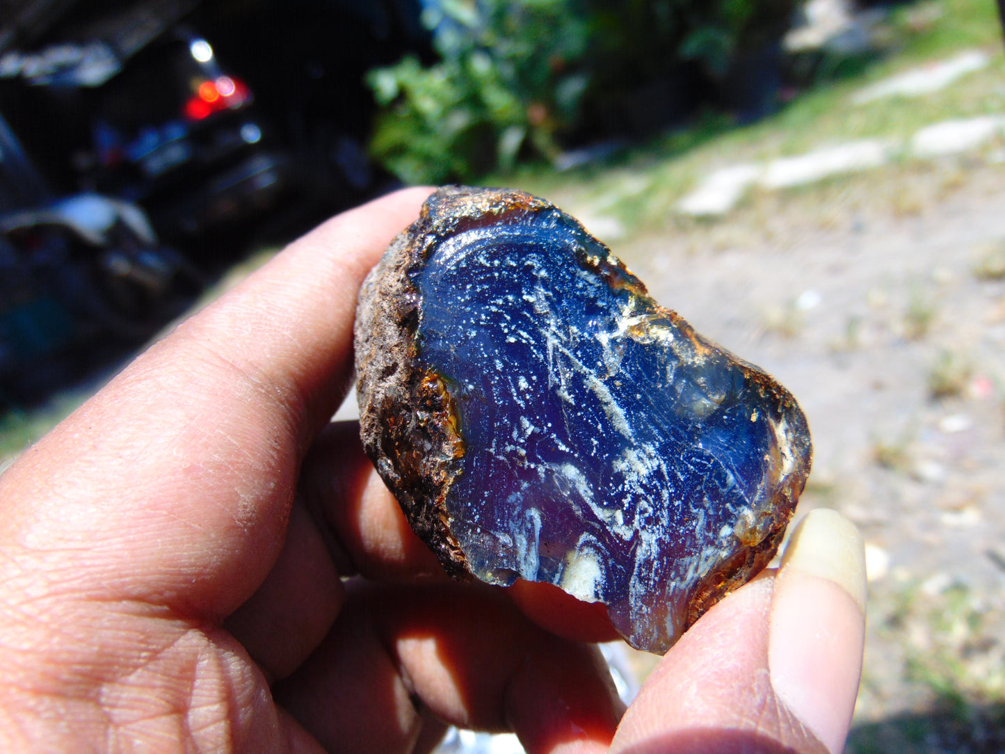 23 gram Rough Raw Indonesian Blue Amber for Healing AGRB154