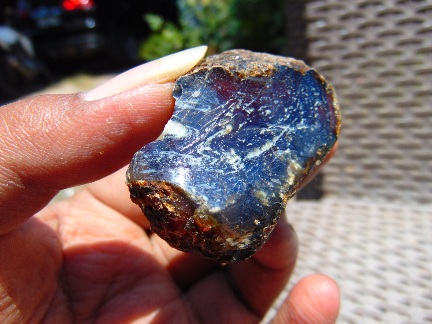 23 gram Rough Raw Indonesian Blue Amber for Healing AGRB154