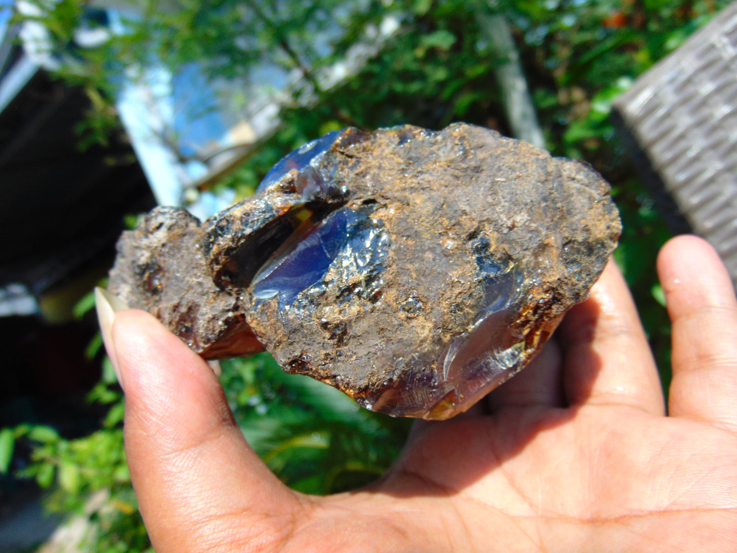 211 gram Rough Raw Indonesian Blue Amber for Healing AGRB2