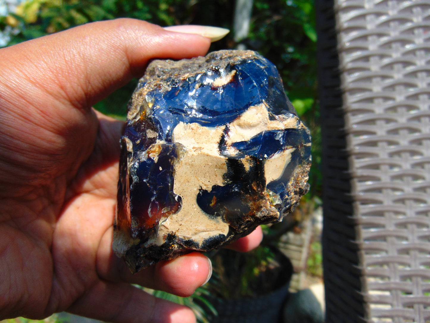 64 gram Rough Raw Indonesian Blue Amber for Healing AGRB5