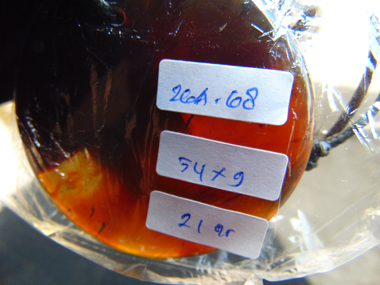21 gram Chip Pendant Indonesian Blue Amber for Healing 26A68