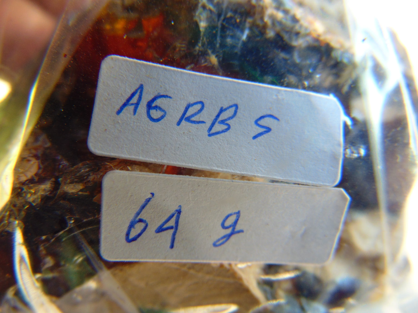 64 gram Rough Raw Indonesian Blue Amber for Healing AGRB5