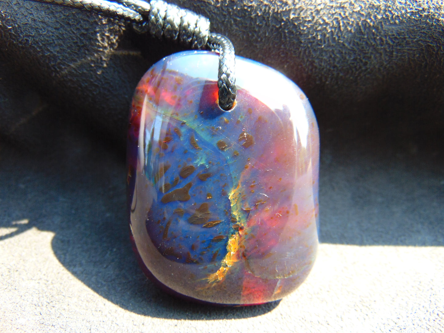 38 gr Big Pendant Indonesian Blue Amber for Healing PFN140