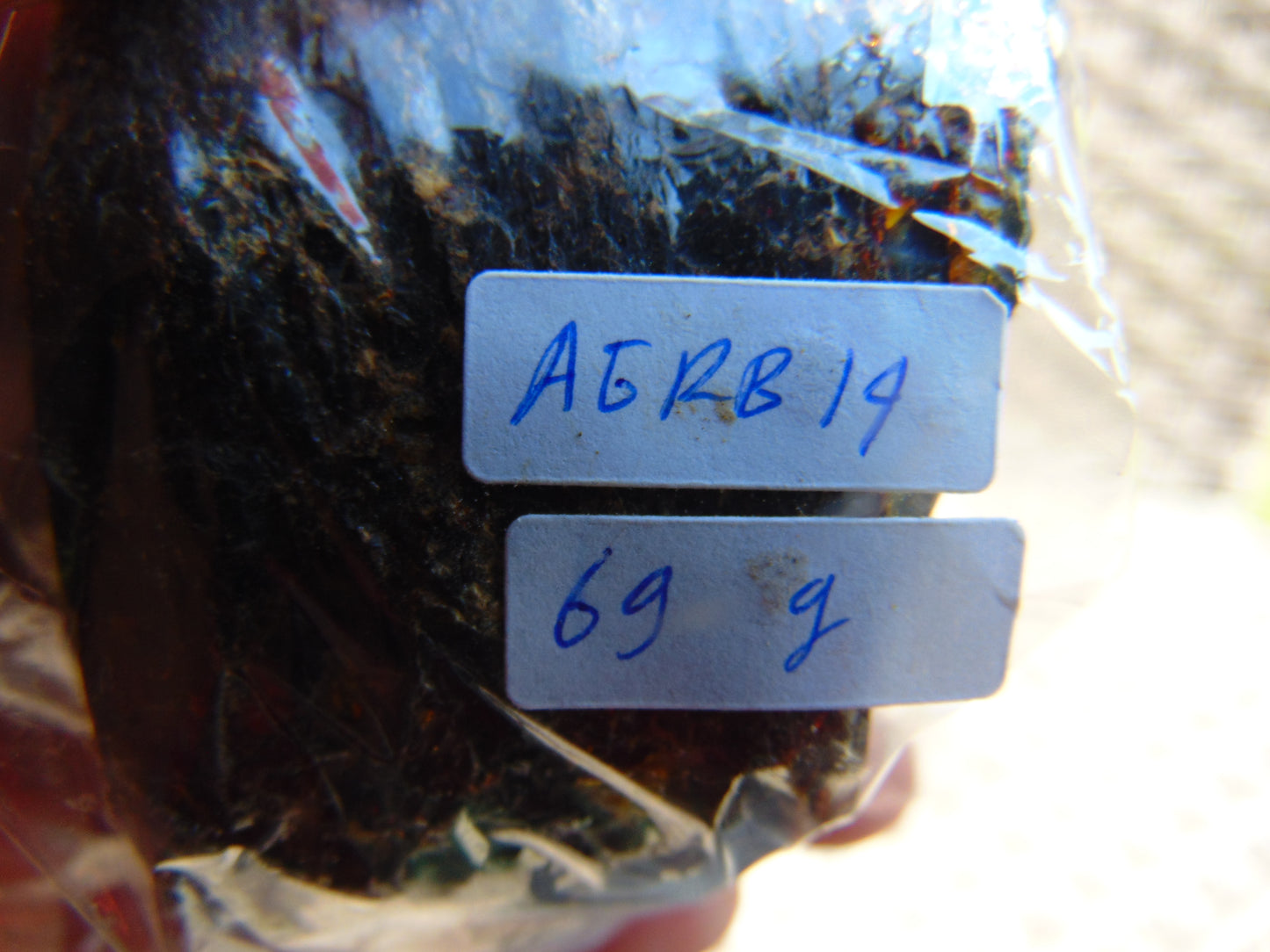 69 gram Rough Raw Indonesian Blue Amber for Healing AGRB14