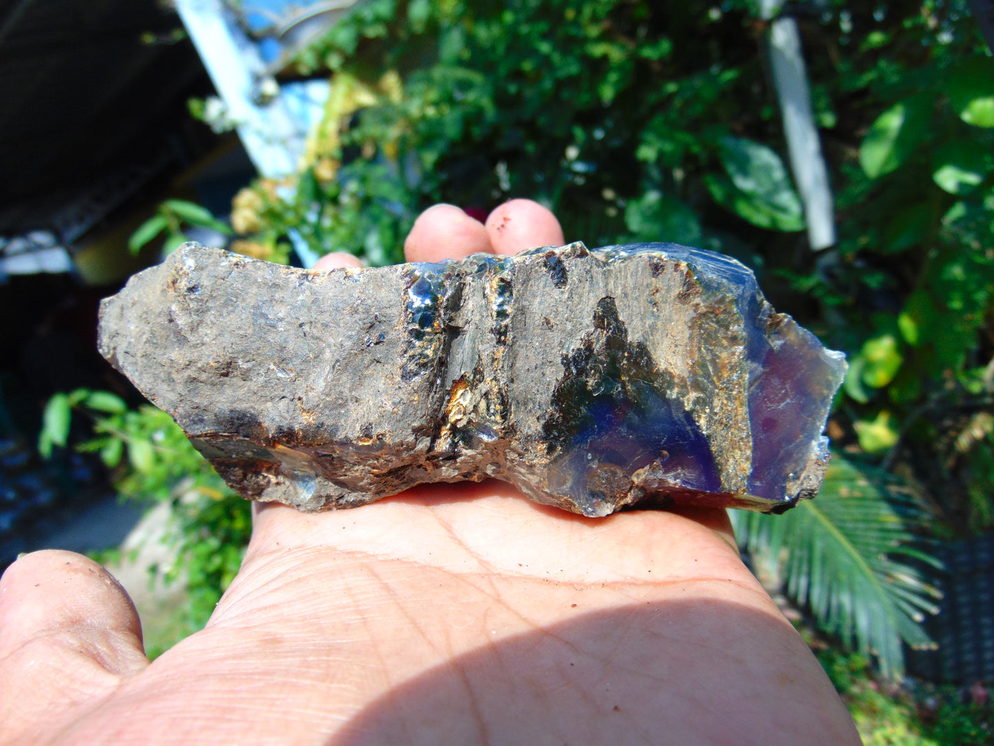 118 gram Rough Raw Indonesian Inclusion Blue Amber for Healing AGRB35