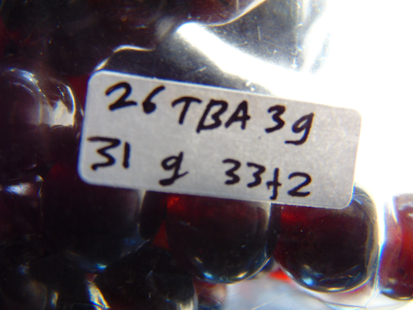 31 gr Tasbih Mesbah Rosary 33+2 Beads 10 mm Indonesian Cherry Red Amber for Healing 26TBA39