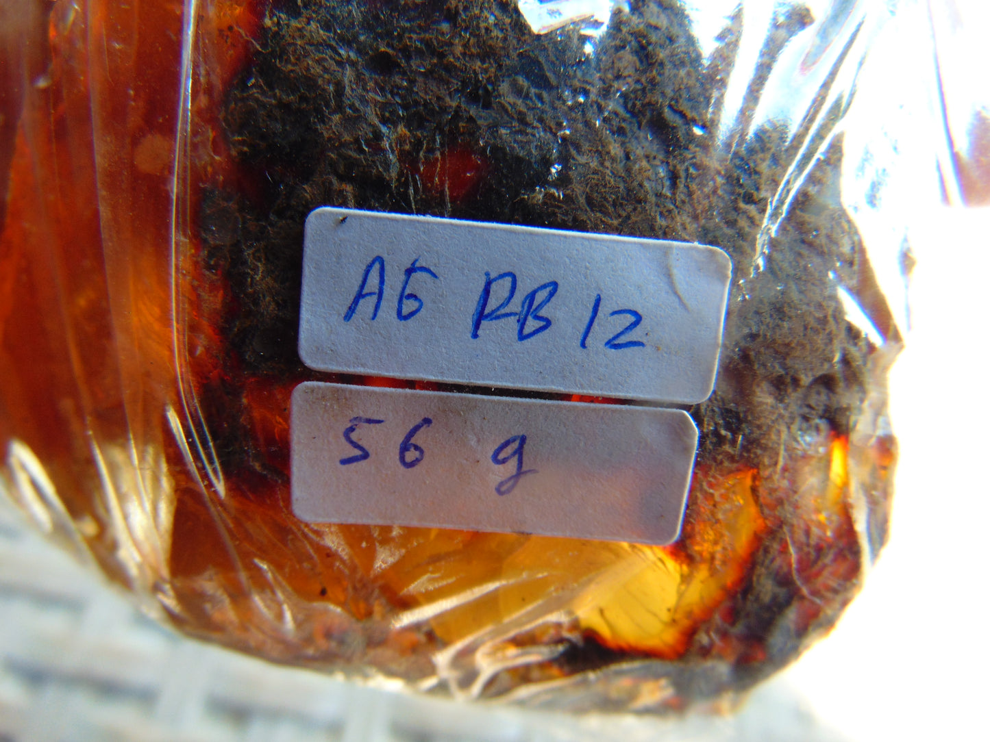 56 gram Rough Raw Indonesian Blue Amber for Healing AGRB12