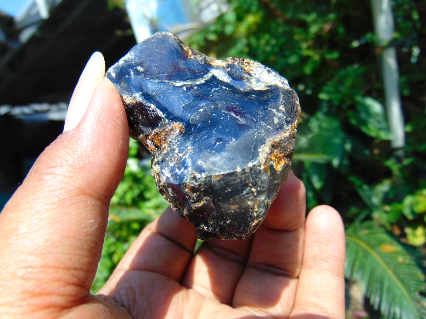 51 gram Rough Raw Indonesian Blue Amber for Healing AGRB50