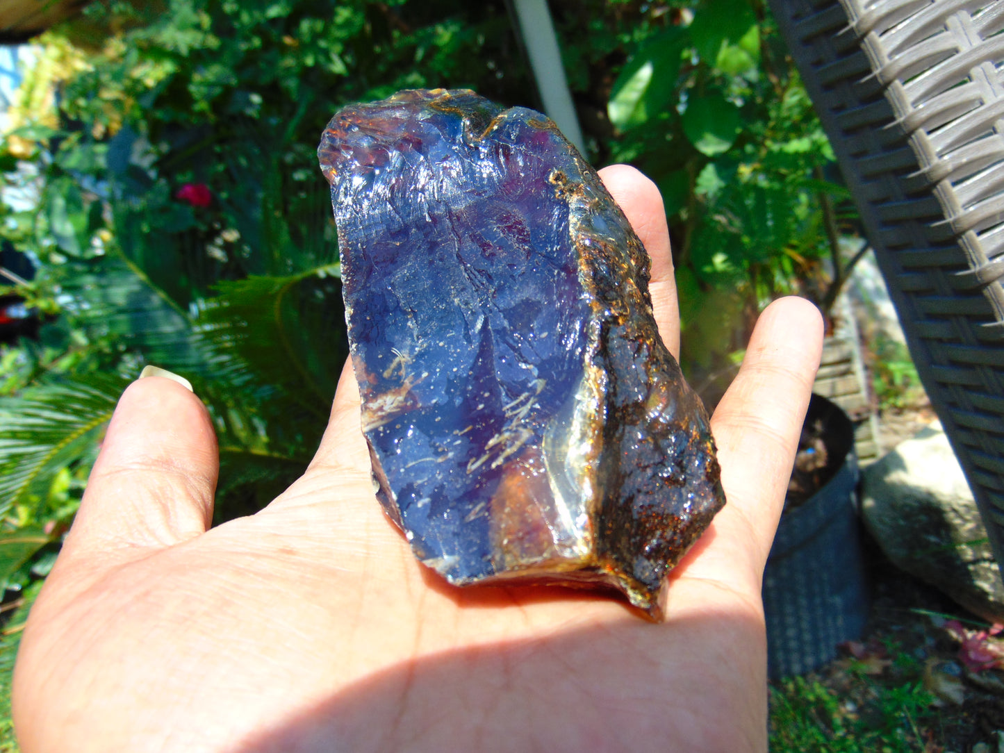 81 gram Rough Raw Indonesian Blue Amber for Healing AGRB19