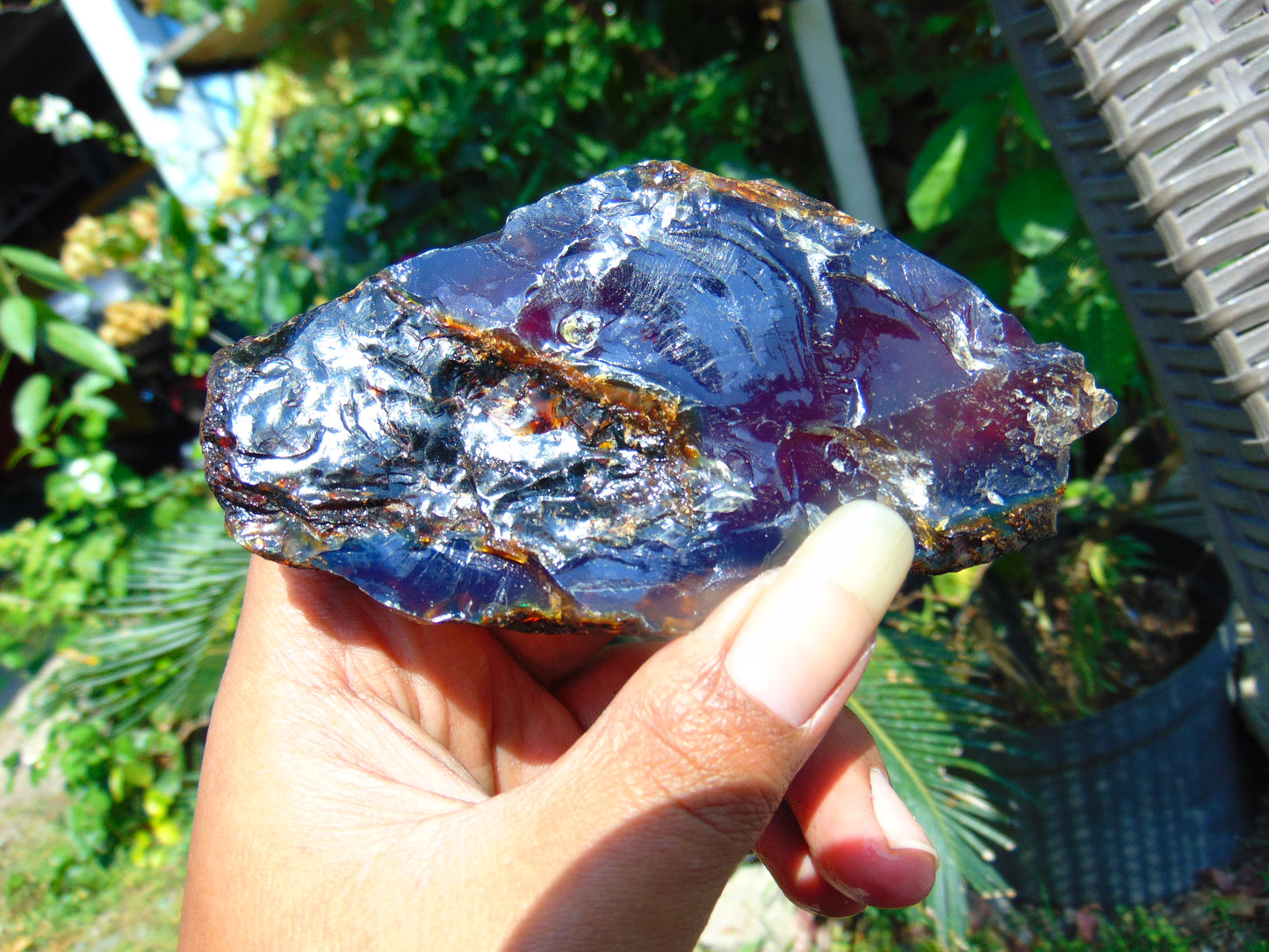 81 gram Rough Raw Indonesian Blue Amber for Healing AGRB19