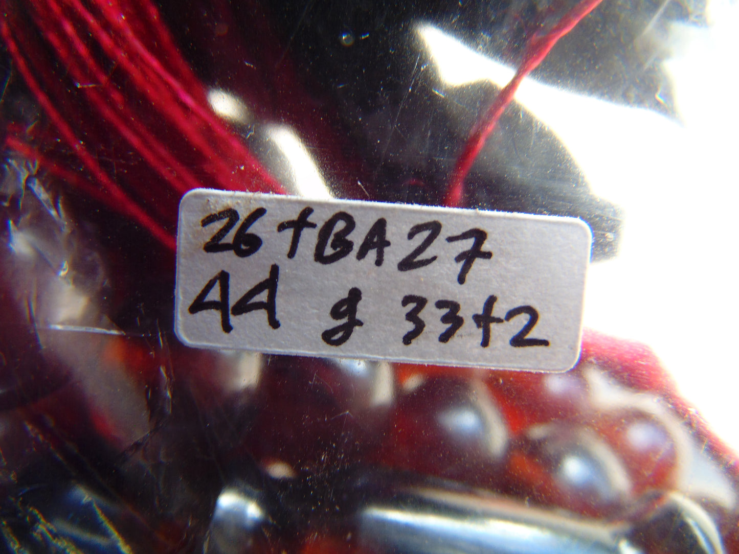 44 gr Tasbih Mesbah Rosary 33+2 Beads 12 mm Indonesian Crystal Red Amber for Healing 26TBA27