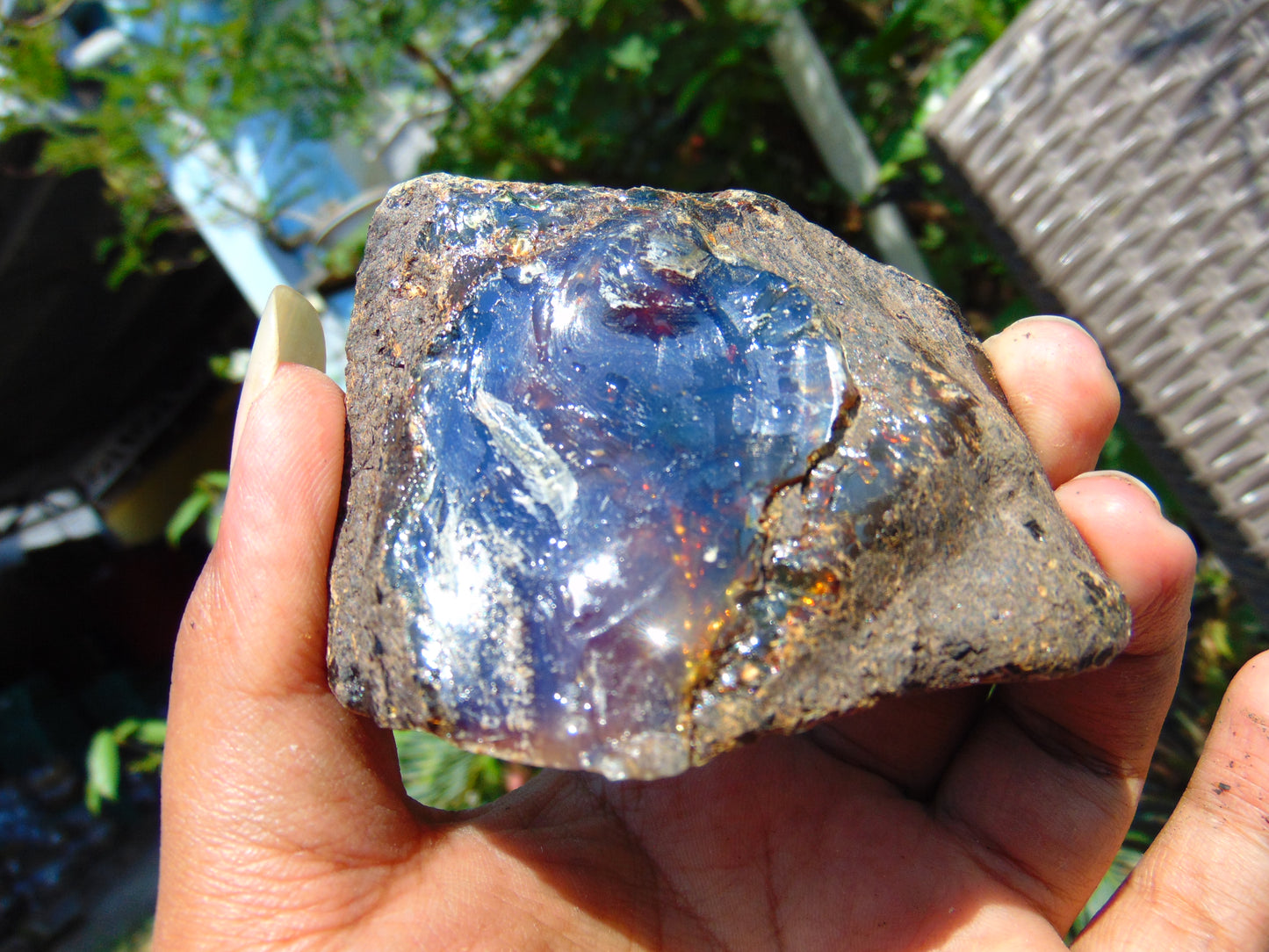 57 gram Rough Raw Indonesian Blue Amber for Healing AGRB16