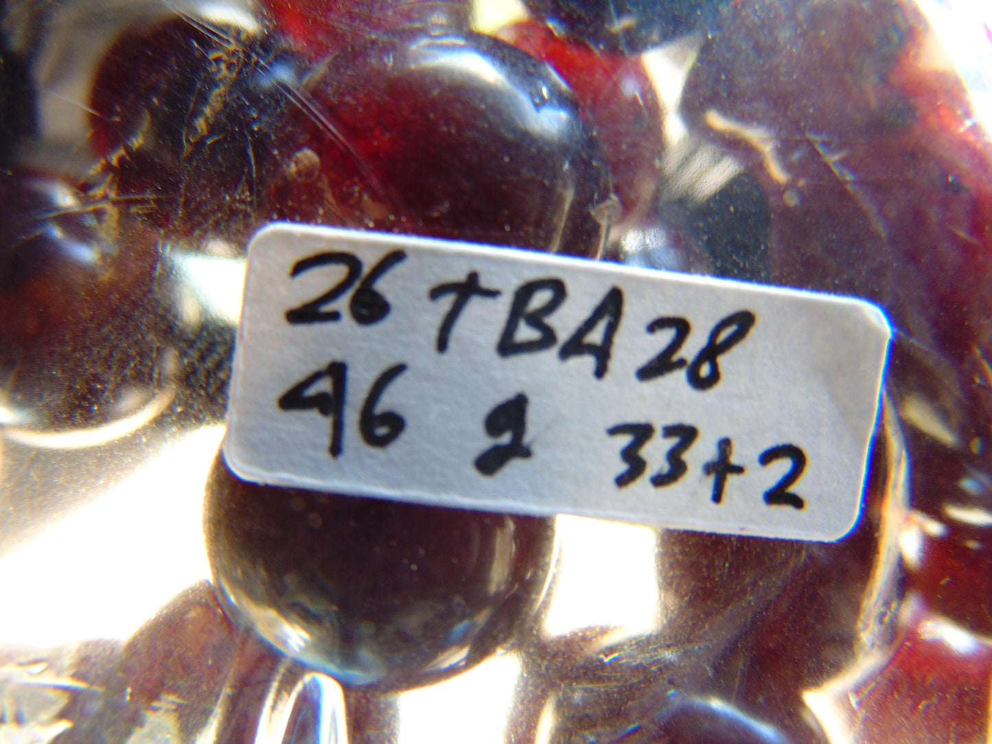 46 gr Tasbih Mesbah Rosary 33+2 Beads 12 mm Indonesian Cherry Red Amber for Healing 26TBA28
