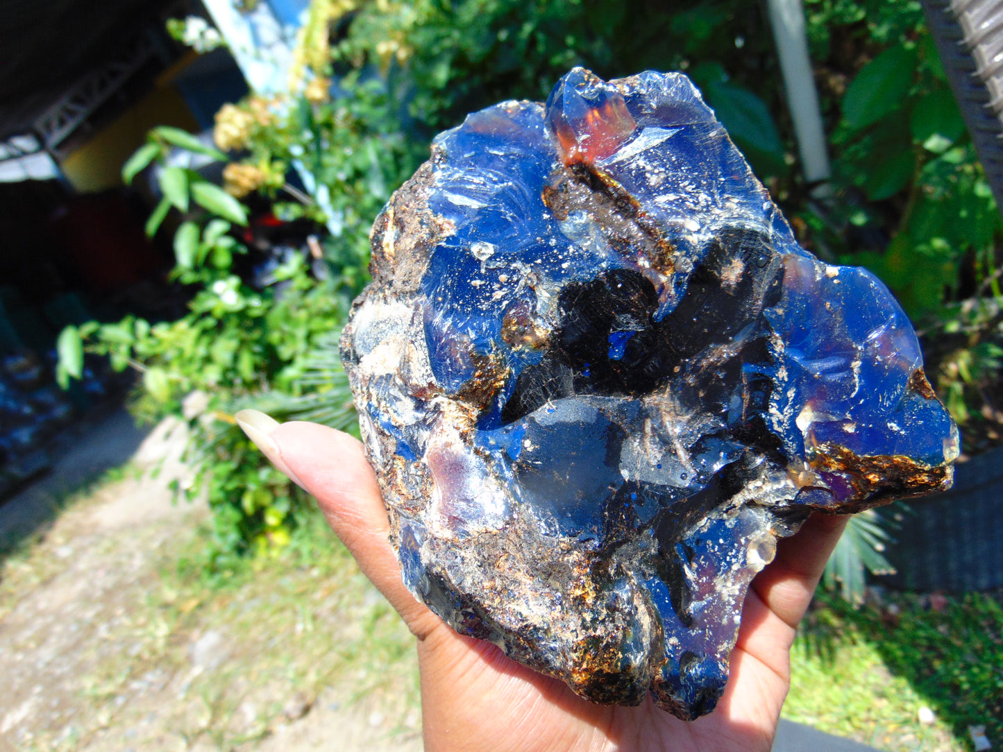 310 gram Rough Raw Indonesian Blue Amber for Healing AGRB4