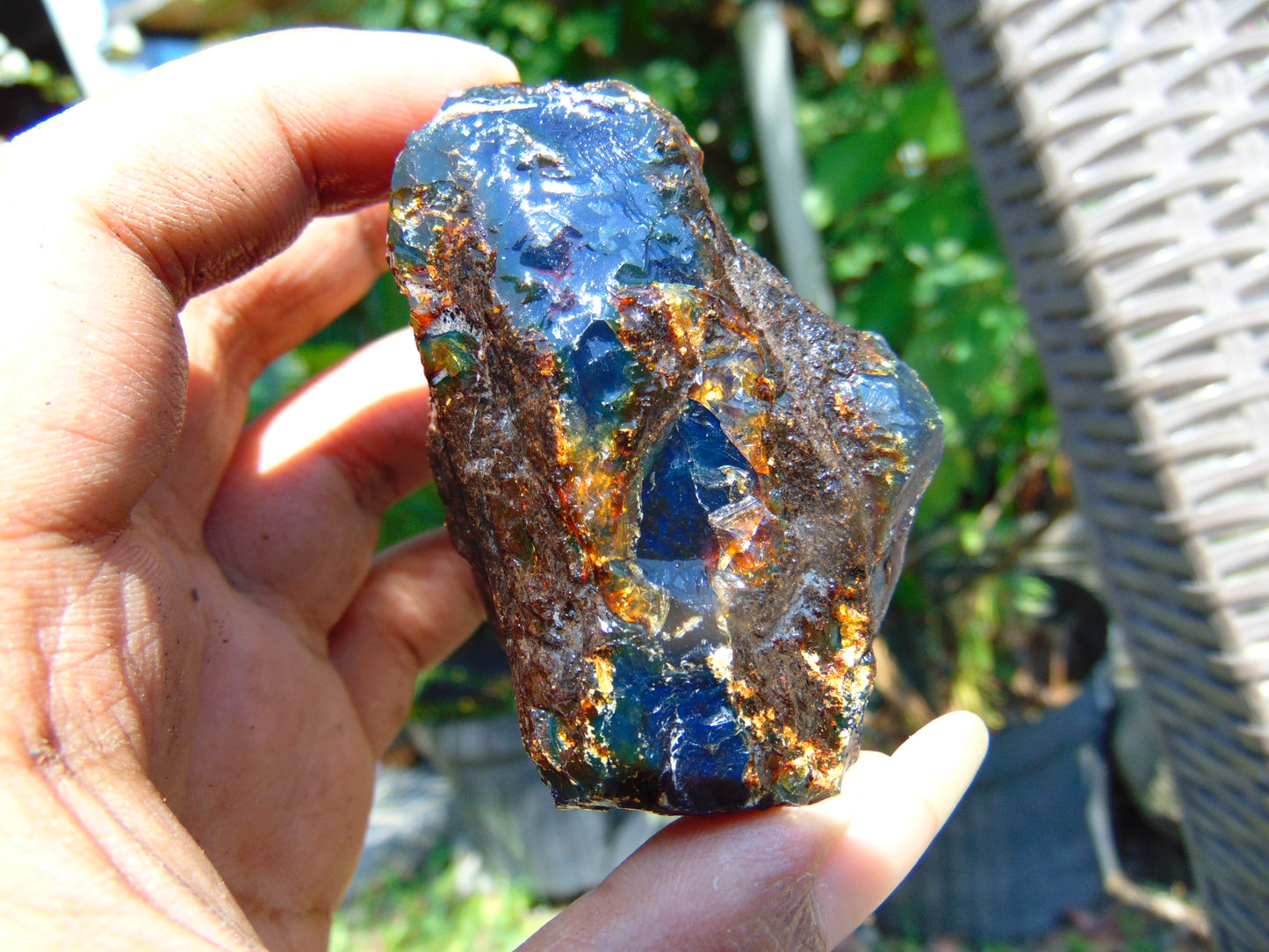 70 gram Rough Raw Indonesian Blue Amber for Healing AGRB13