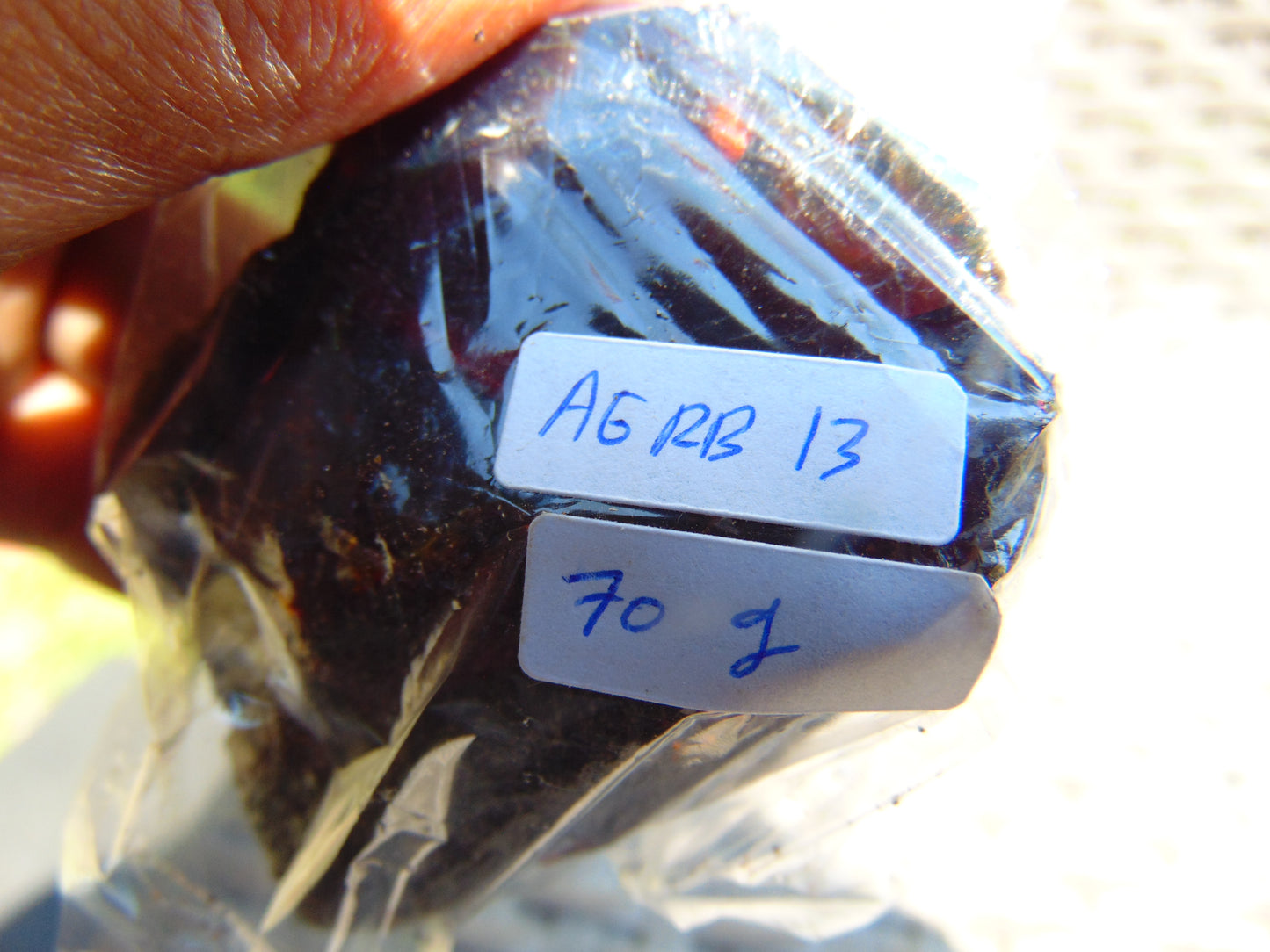 70 gram Rough Raw Indonesian Blue Amber for Healing AGRB13