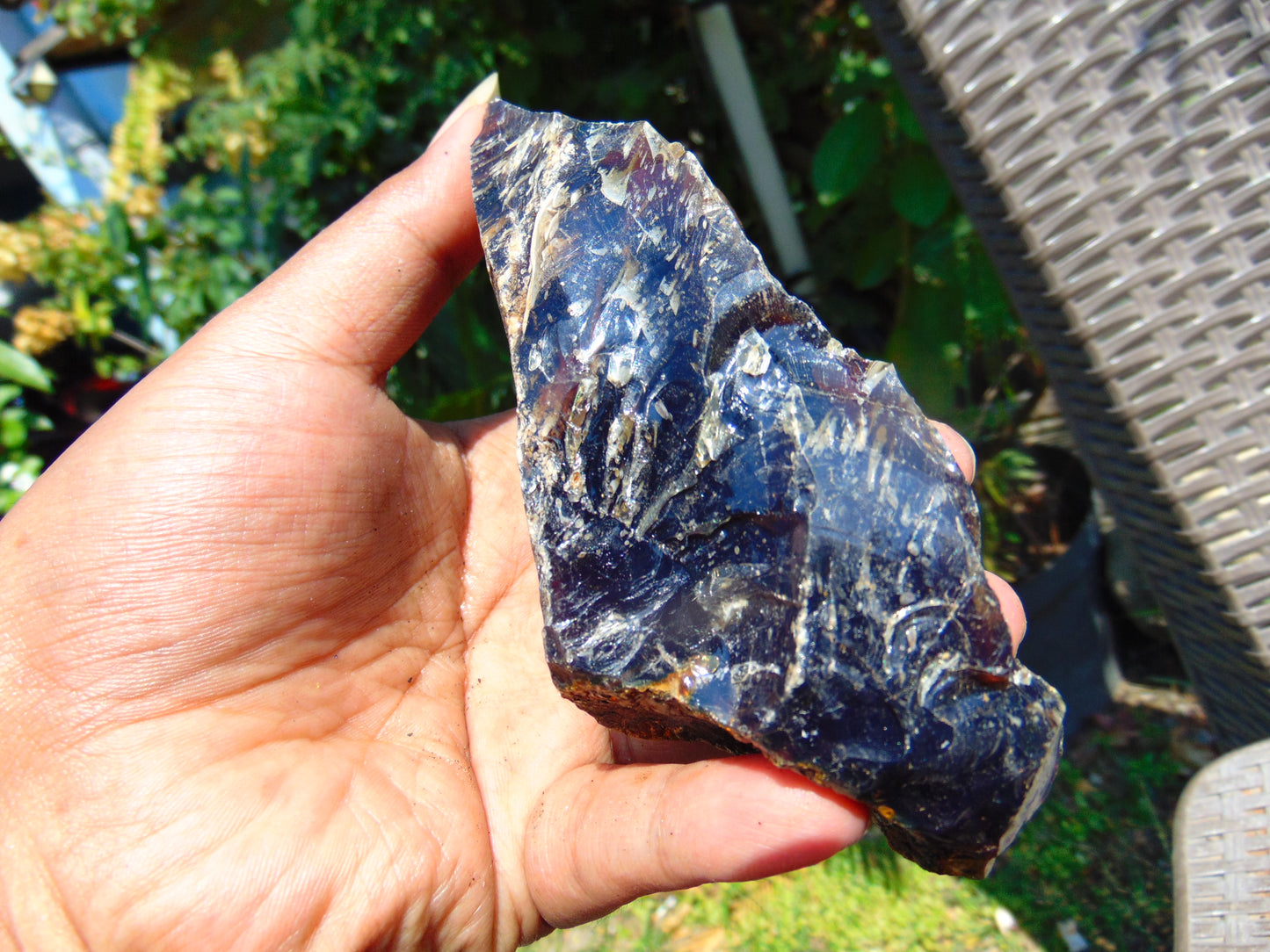 144 gram Rough Raw Indonesian Blue Amber for Healing AGRB3