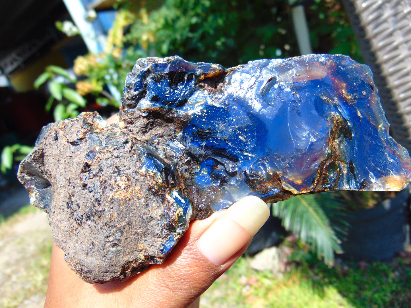 124 gram Rough Raw Indonesian Blue Amber for Healing AGRB8