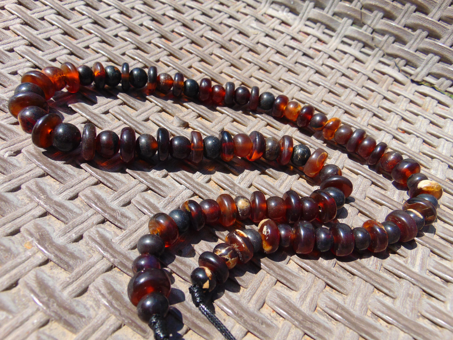 51 gram Small Beads Combination Necklace Indonesian Amber for Healing No.10