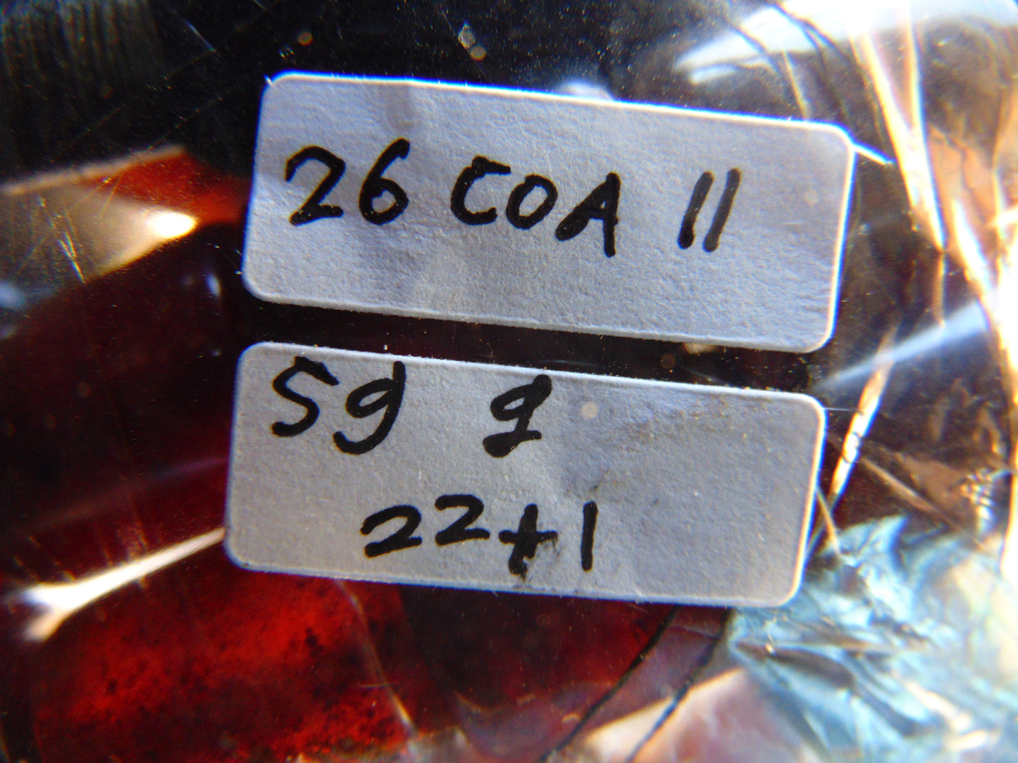 59 gr Komboloi Rosary 22+1 Beads Indonesian Cherry Red Amber for Healing 26COA11