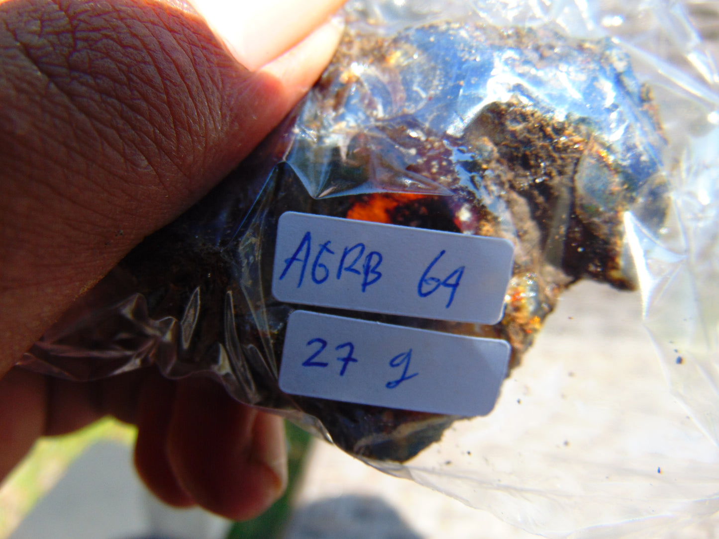 27 gram Rough Raw Indonesian Blue Amber for Healing AGRB64