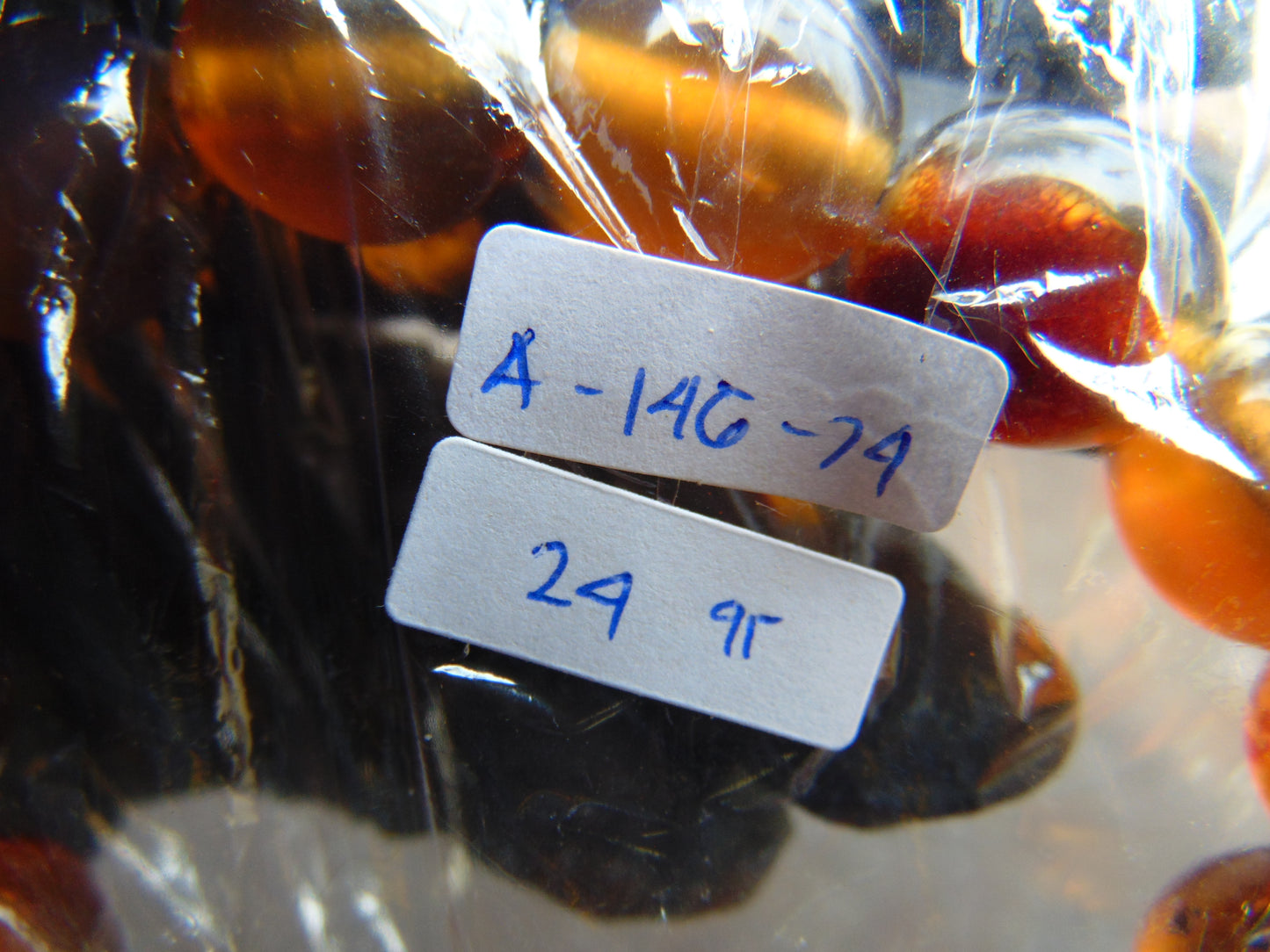 24 gram 14 Beads Mala Bracelet Indonesian amber 13x16 mm for Healing A14G74