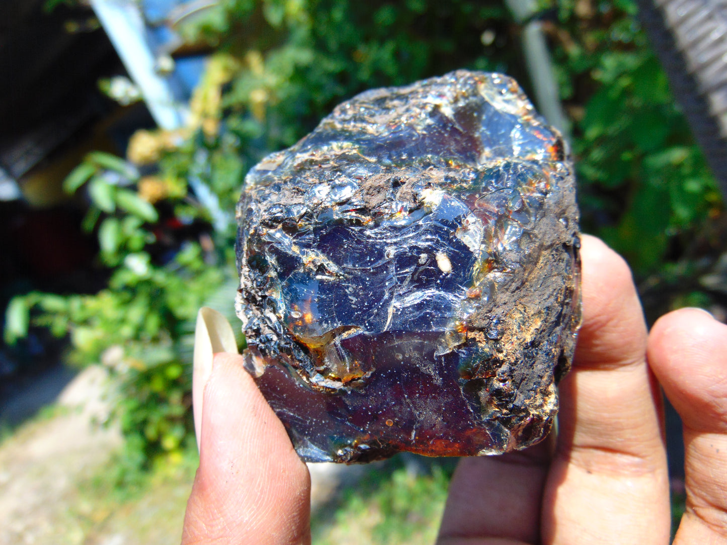 67 gram Rough Raw Indonesian Blue Amber for Healing AGRB73