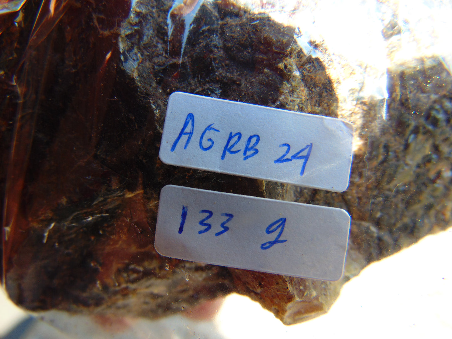 133 gram Rough Raw Indonesian Blue Amber for Healing AGRB24