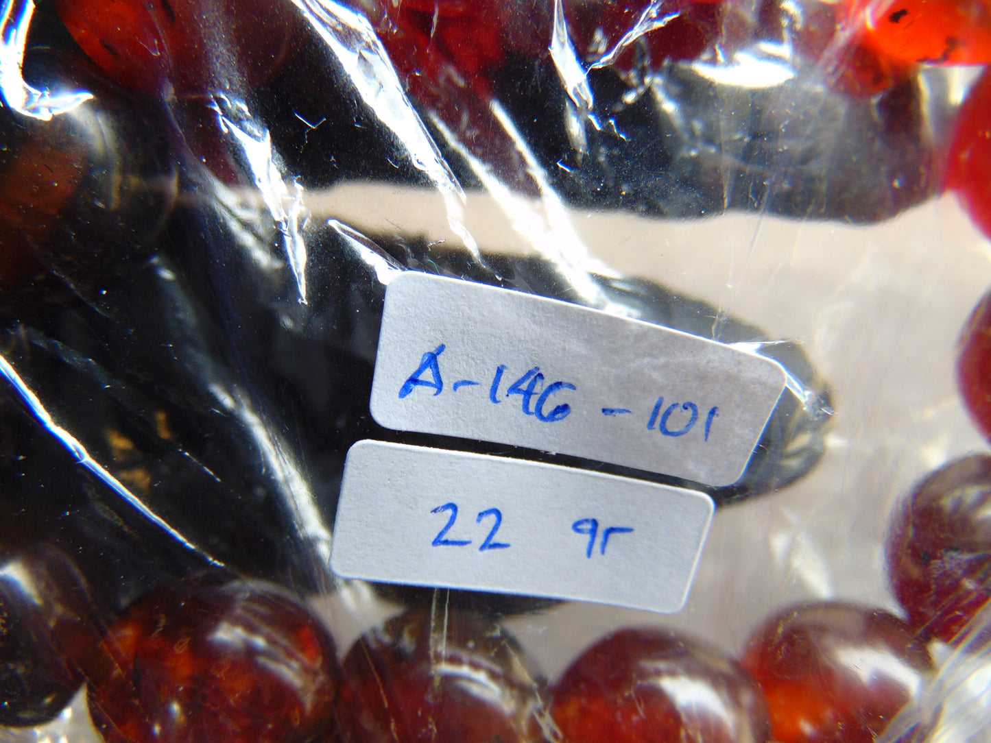 22 gram 14 Beads Mala Bracelet Indonesian amber 13x16 mm for Healing A14G101