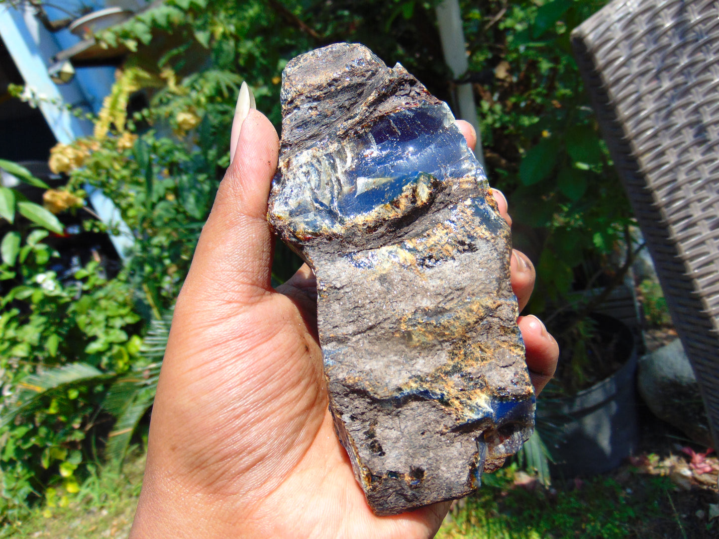 129 gram Rough Raw Indonesian Blue Amber for Healing AGRB25