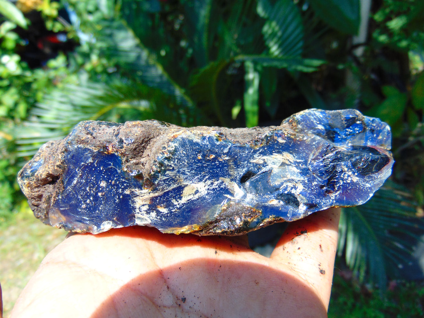 129 gram Rough Raw Indonesian Blue Amber for Healing AGRB25
