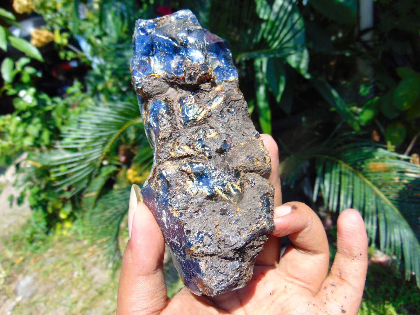 129 gram Rough Raw Indonesian Blue Amber for Healing AGRB25