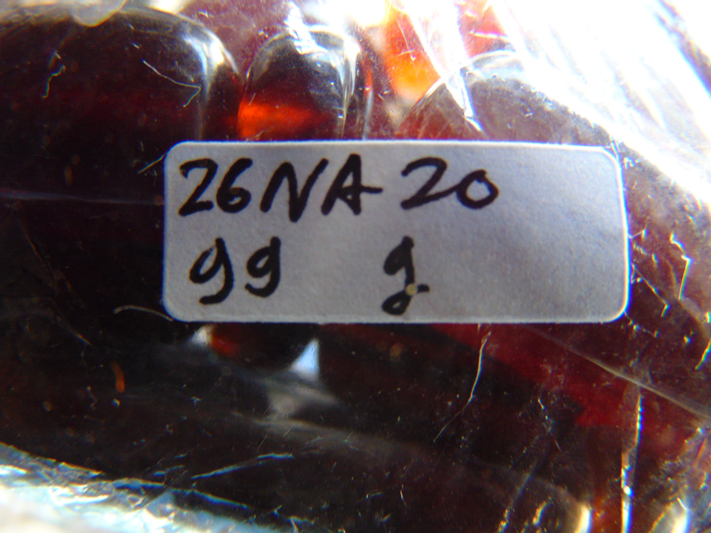 99 gr Small Necklace beads Indonesian Cherry Red Amber for Healing 26NA20