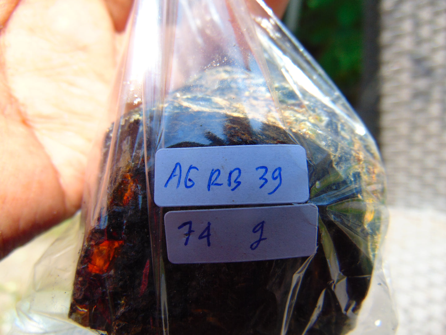 74 gram Rough Raw Indonesian Blue Amber for Healing AGRB39