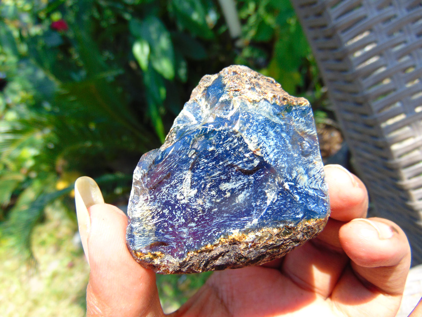 48 gram Rough Raw Indonesian Blue Amber for Healing AGRB101