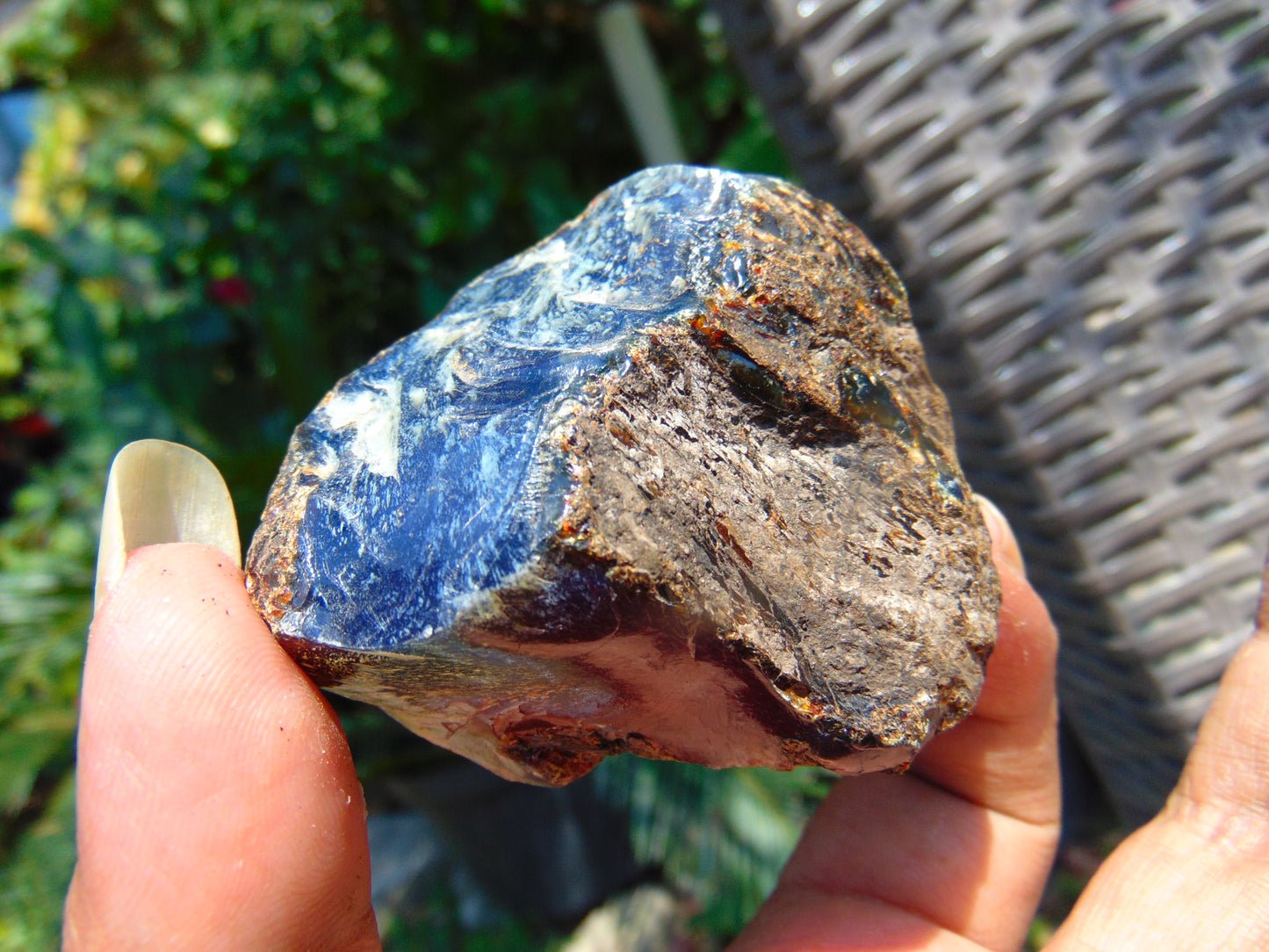 48 gram Rough Raw Indonesian Blue Amber for Healing AGRB101