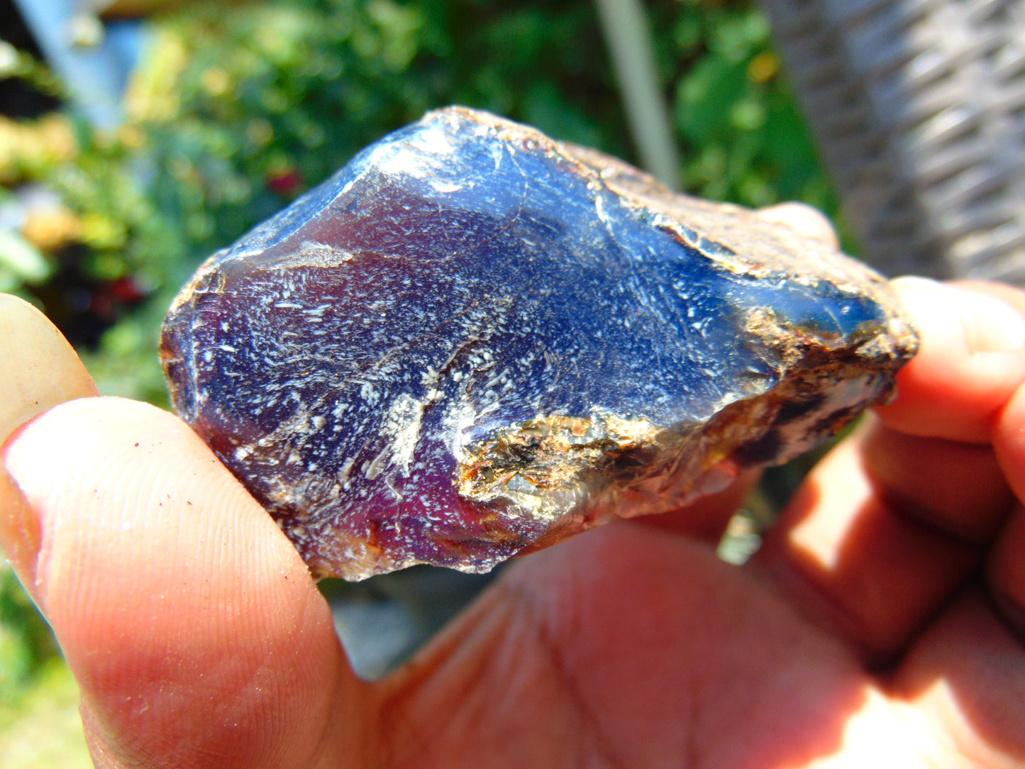48 gram Rough Raw Indonesian Blue Amber for Healing AGRB101