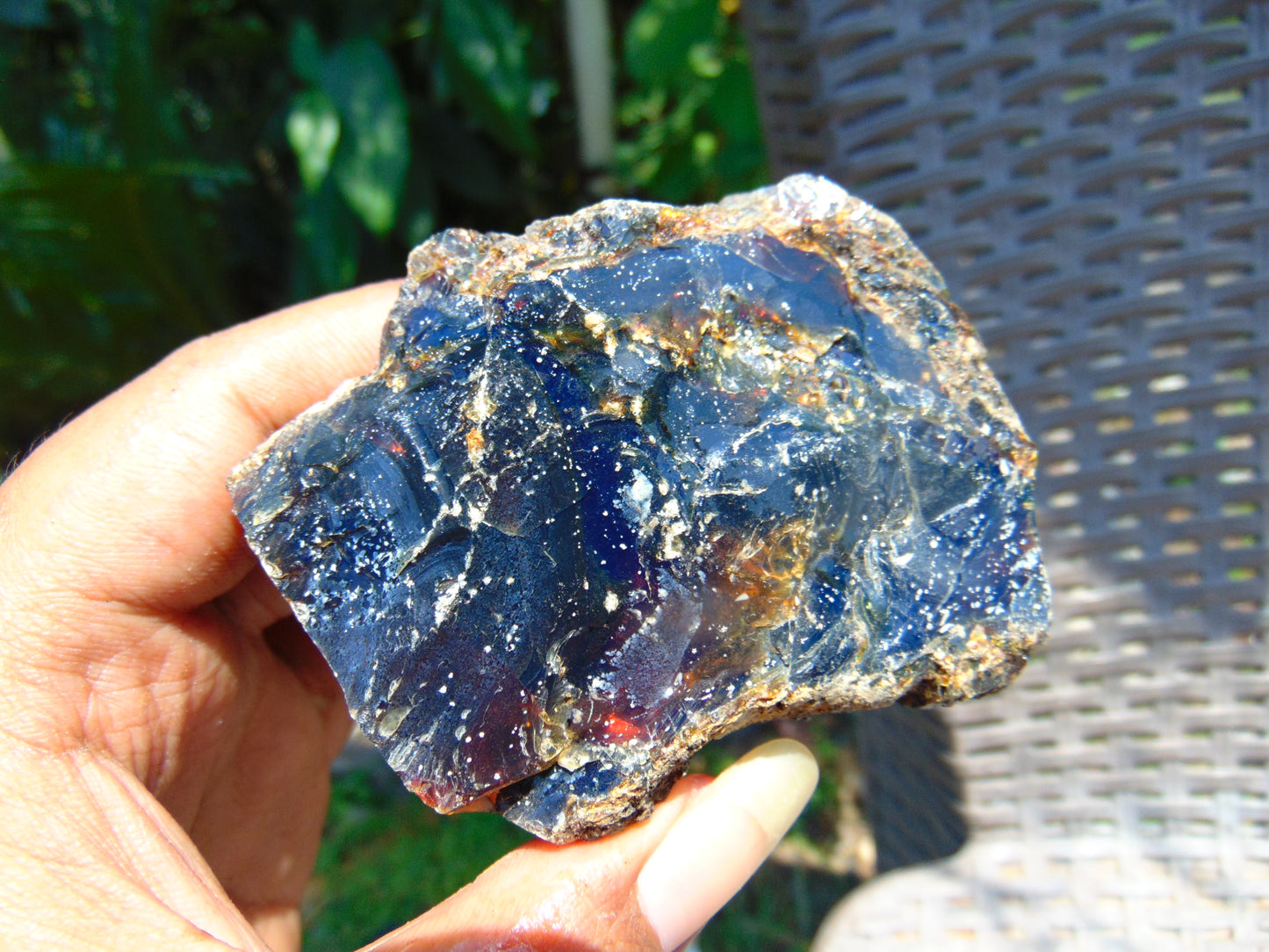 116 gram Rough Raw Indonesian Blue Amber for Healing AGRB32