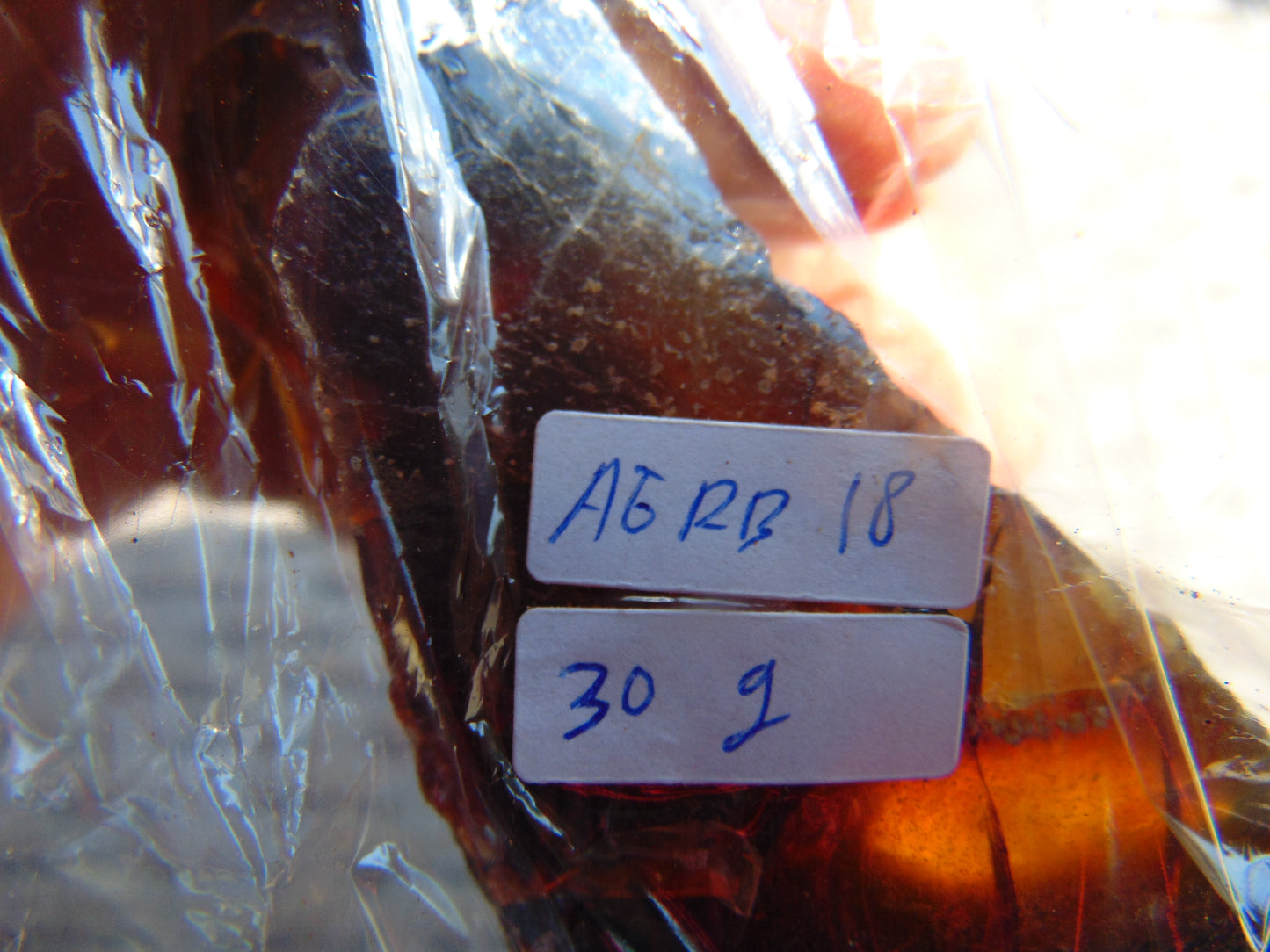 30 gram Rough Raw Indonesian Blue Amber for Healing AGRB18