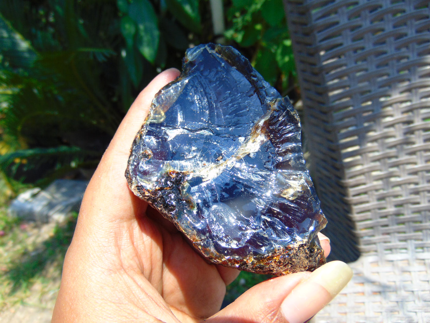 64 gram Rough Raw Indonesian Blue Amber for Healing AGRB90