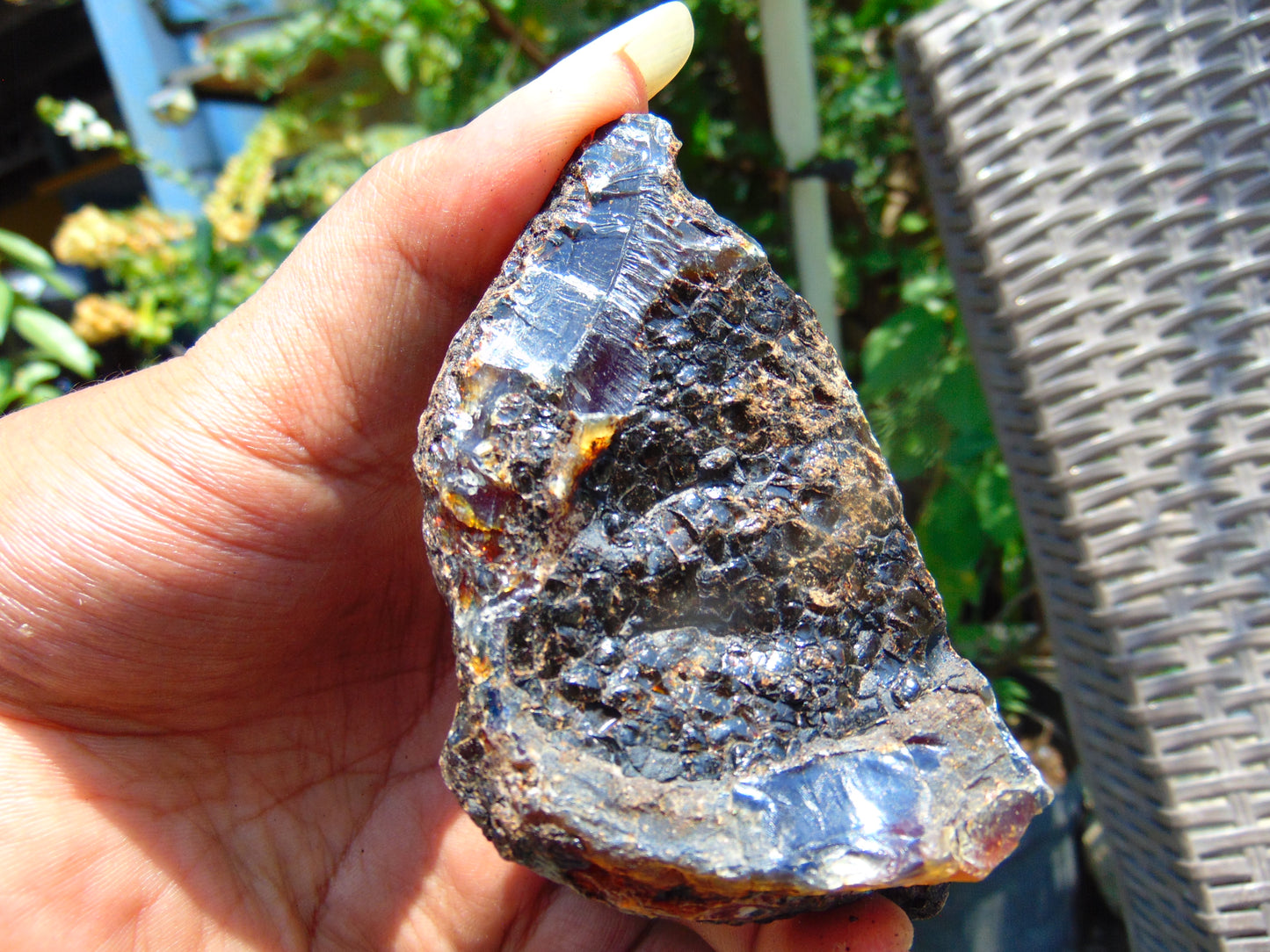 64 gram Rough Raw Indonesian Blue Amber for Healing AGRB90