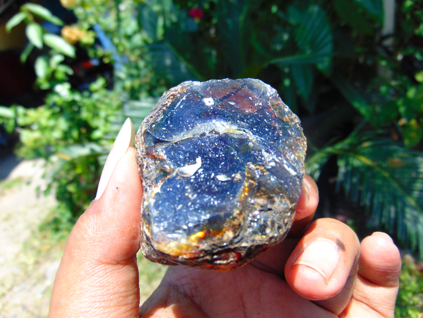 39 gram Rough Raw Indonesian Blue Amber for Healing AGRB37