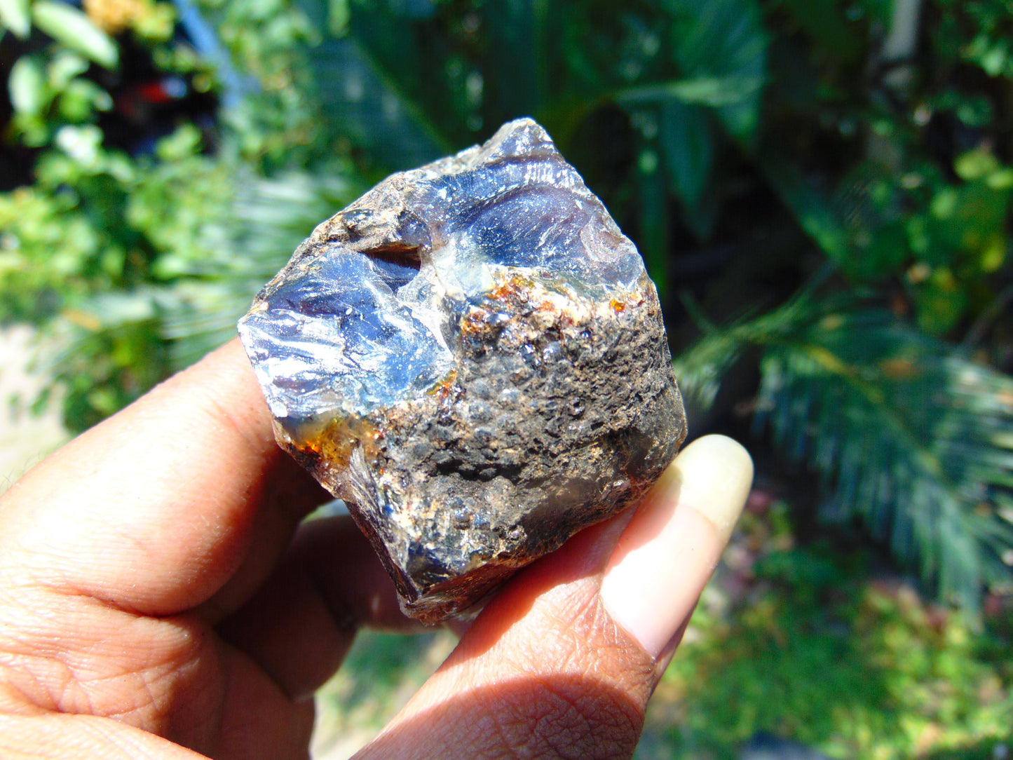 39 gram Rough Raw Indonesian Blue Amber for Healing AGRB37