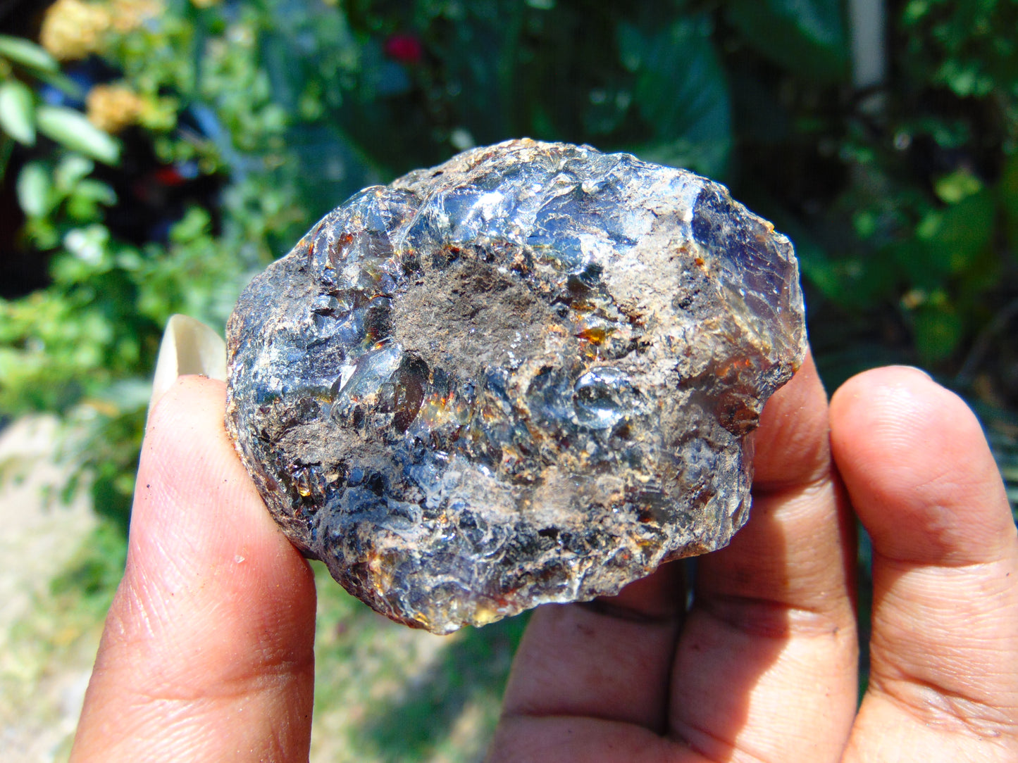 39 gram Rough Raw Indonesian Blue Amber for Healing AGRB37