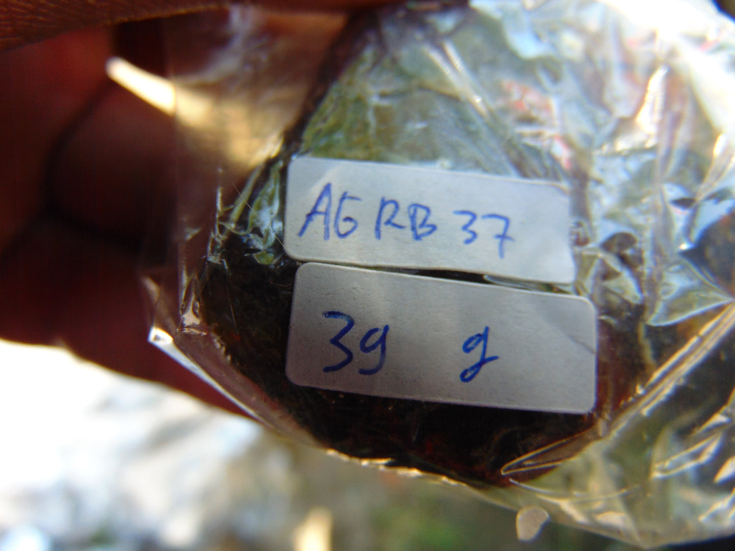 39 gram Rough Raw Indonesian Blue Amber for Healing AGRB37