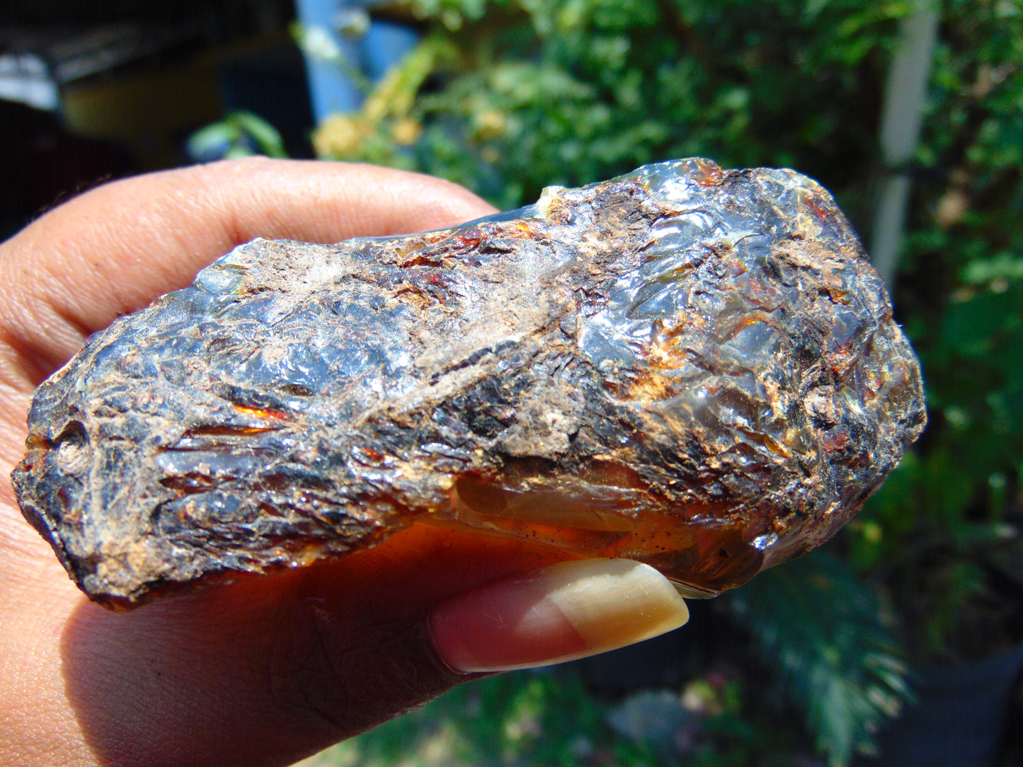 60 gram Rough Raw Indonesian Blue Amber for Healing AGRB42