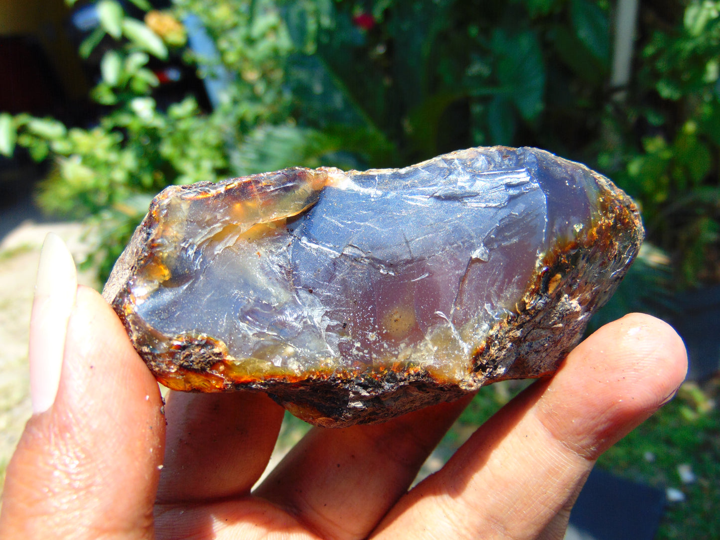 60 gram Rough Raw Indonesian Blue Amber for Healing AGRB42